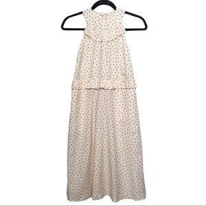 Orla Kiely Ivory Ditsy Dot Cotton Silk Midi Sundress $440 NWT Size 2
